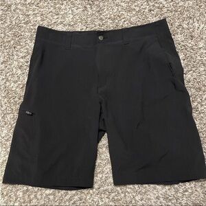 Callaway Shorts Mens Size 34 Solid Black 10" Inseam Golf Casual Chino Shorts